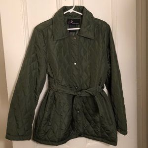 Olive Green Light Quilted Jacket